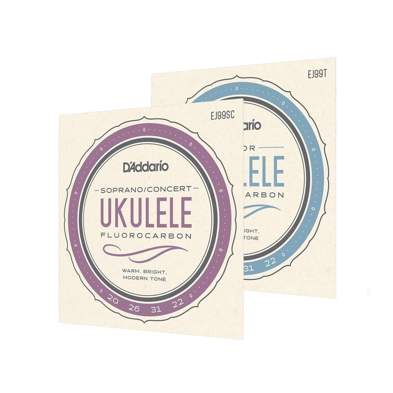 D'Addario D'Addario EJ99SC EJ99T 21 23吋 26吋 烏克麗麗弦 碳纖維弦 — 三峽烏克麗麗