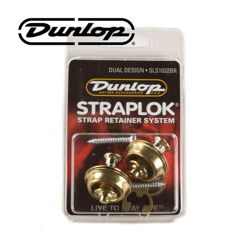 Dunlop 全新 Dunlop SLS1032BR 安全肩帶釦 銅色 公司貨 — 三峽背帶