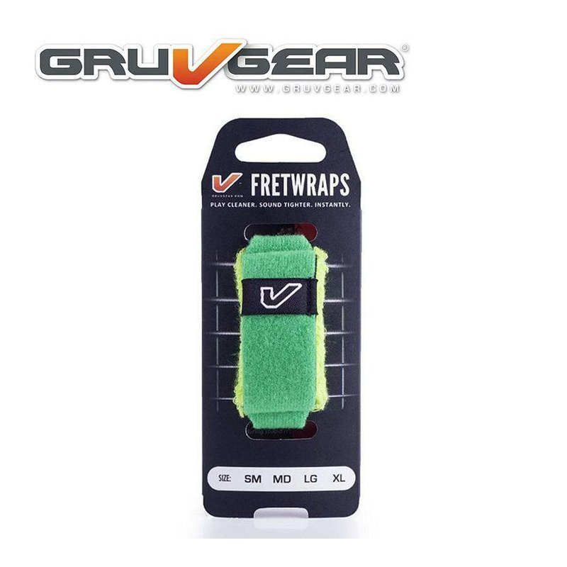 悶音束帶 Gruv Gear FretWrap 綠色 S/M/L — 三峽配件 / 週邊