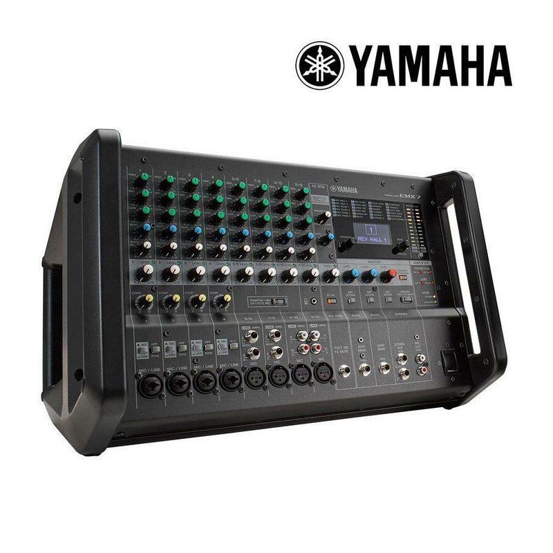 Yamaha YAMAHA EMX7 功率混音機 高功率混音擴大器 710瓦+710瓦 內建效果器 — 三峽效果器