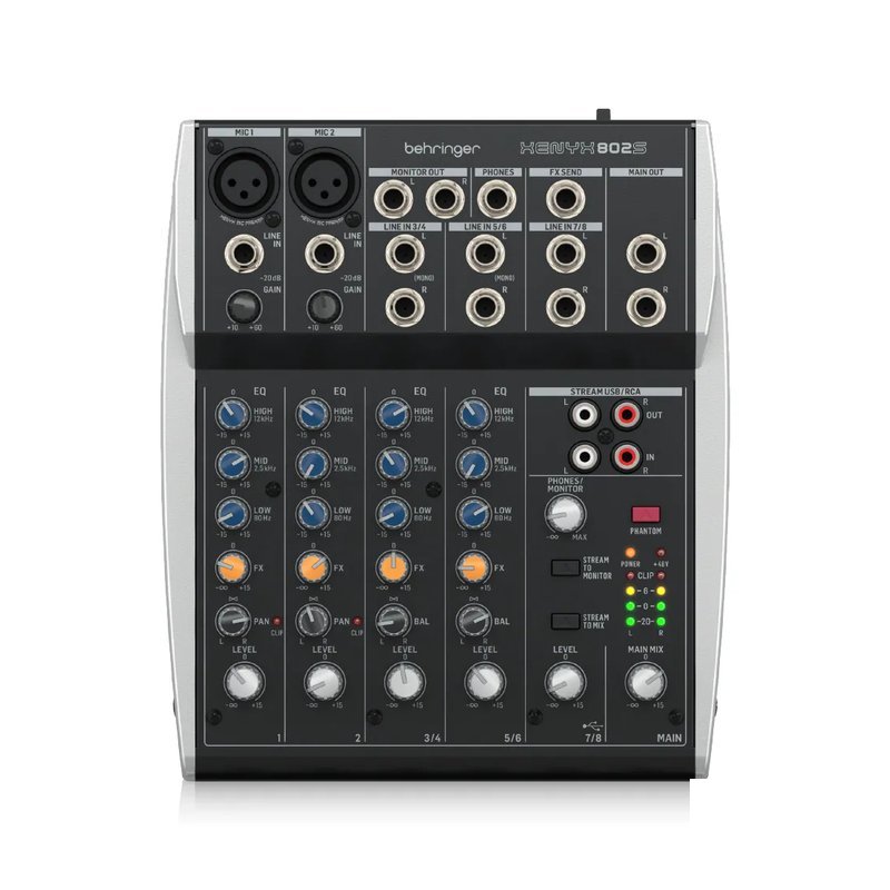 (預購中)Behringer (預購中)Behringer / Xenyx 802S 8軌混音機 / USB錄音介面 — 三峽錄音 / 音響