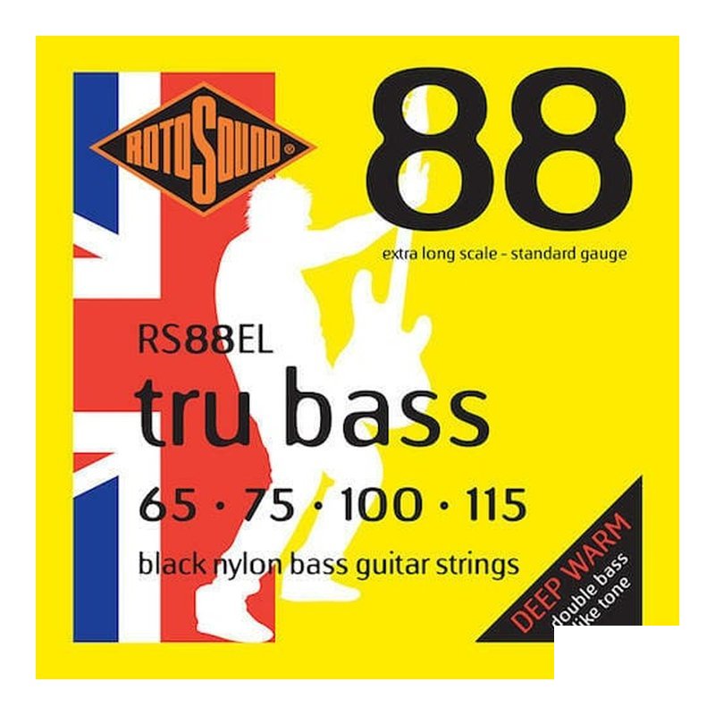 英國ROTOSOUND 英國ROTOSOUND RS88EL (65-115) 電貝斯弦 黑色尼龍 平滑弦 旋弦公司貨 — 三峽木吉他 / 民謠吉他