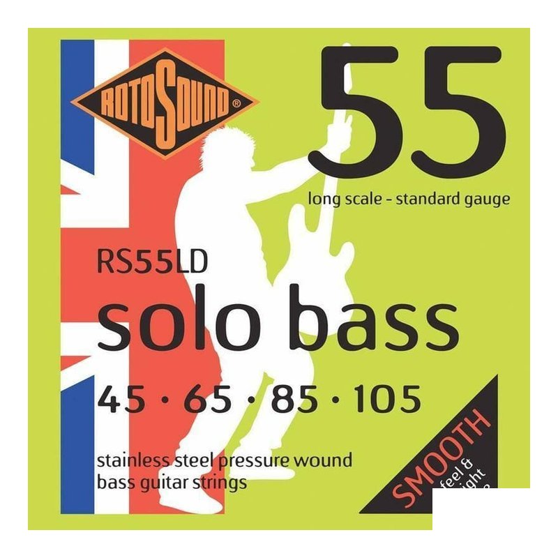 英國ROTOSOUND 英國ROTOSOUND RS55LD (45-105) 電貝斯弦 不銹鋼 旋弦公司貨 — 三峽木吉他 / 民謠吉他