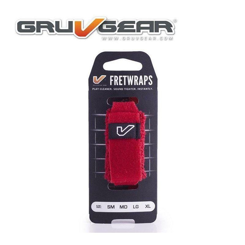 悶音束帶 Gruv Gear FretWrap FW-RED 紅色 S/M/L — 三峽配件 / 週邊