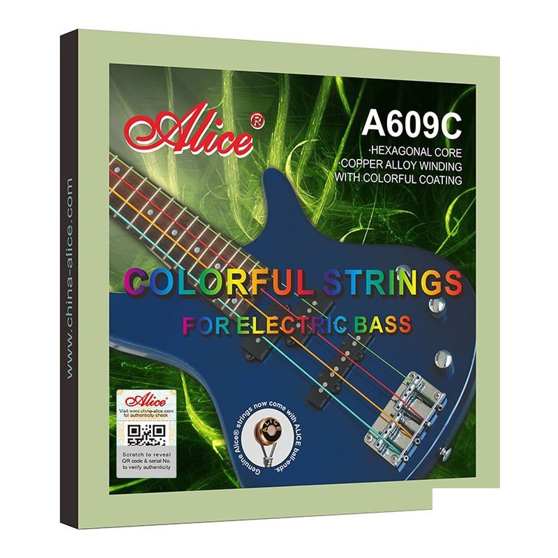 ALICE Alice A609C 四弦彩色BASS 電貝士弦 套弦 — 三峽木吉他 / 民謠吉他