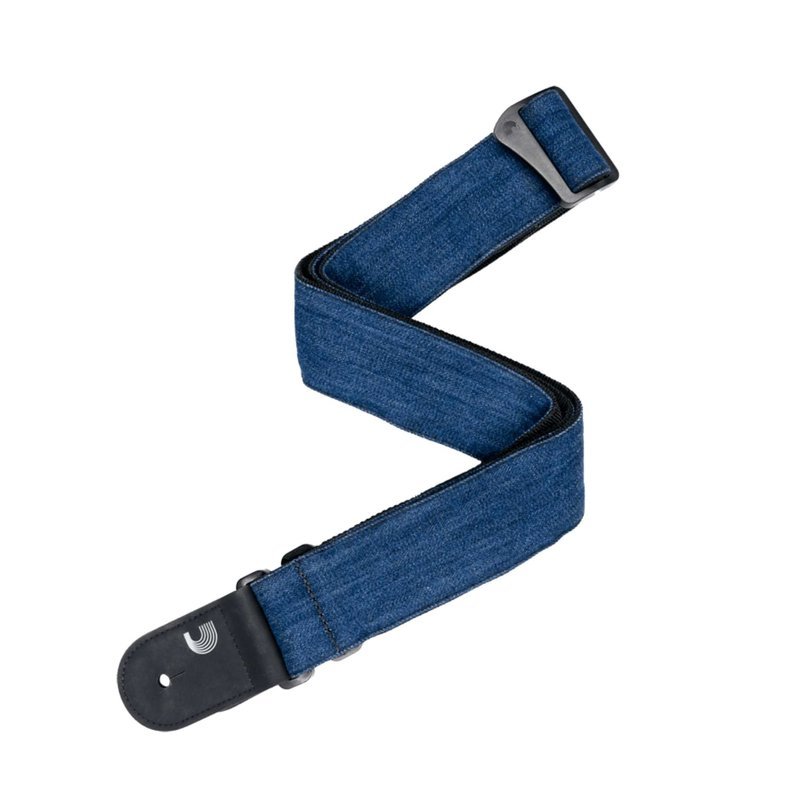 D'Addario 50DN01 50mm單寧布肩帶 藍色吉他背帶 — 三峽背帶