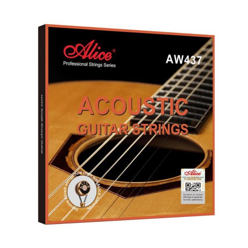 ALICE ALICE AW437 木吉他弦 民謠吉他弦 90/20 青銅纏弦 防銹塗層 — 三峽吉他 / Bass