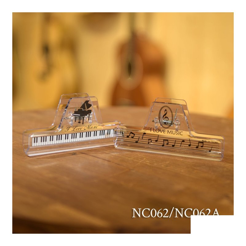 台製 NC062 台製 NC062 / NC062A 中型音符夾 12cm 樂譜夾 書夾 大譜夾 — 三峽配件 / 週邊