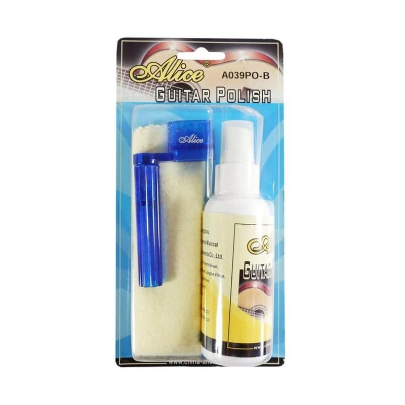 ALICE ALICE A039PO-B 吉他保養油 100ml (保養油+擦琴布+捲弦器) — 三峽吉他 / Bass