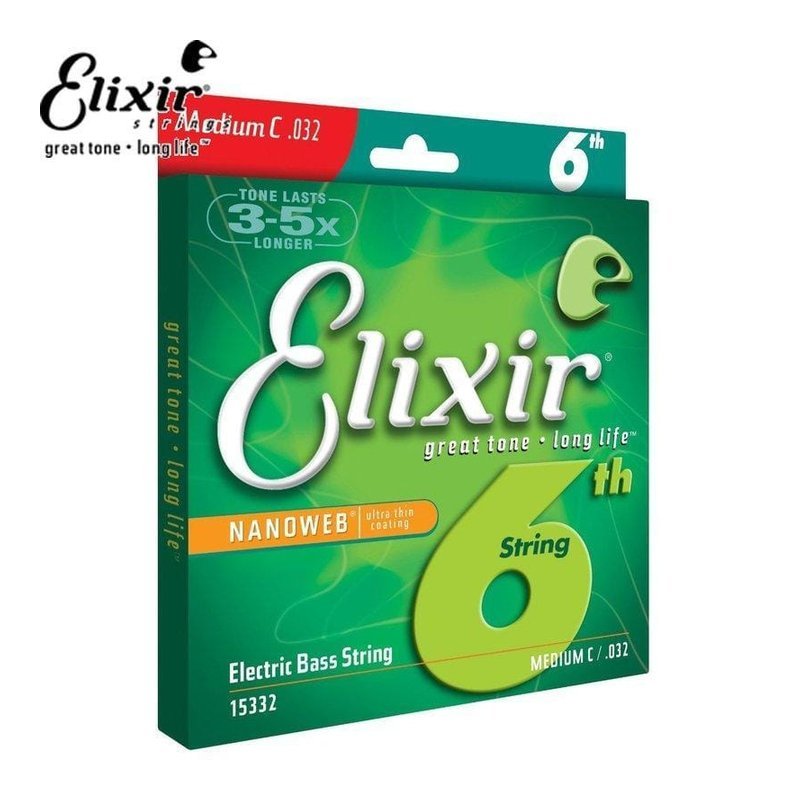 美製 Elixir 15332(032) 貝士弦 美製 Elixir 15332(032) 貝士弦 / 貝司弦 第六弦 Medium C — 三峽吉他 / 電吉他弦