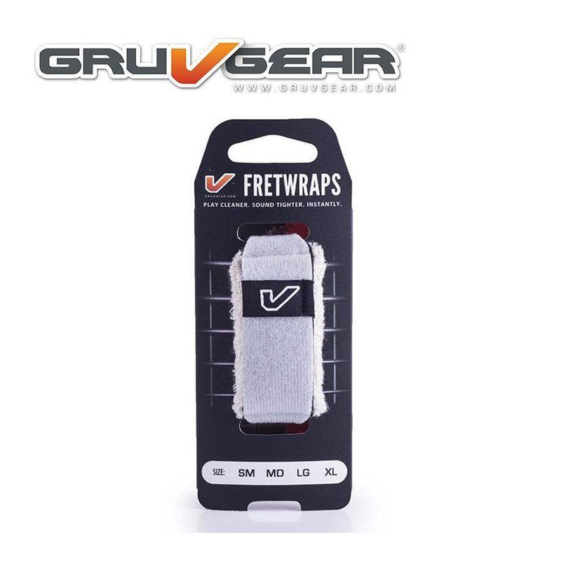 悶音束帶 Gruv Gear FretWrap 白色 S/M — 三峽配件 / 週邊