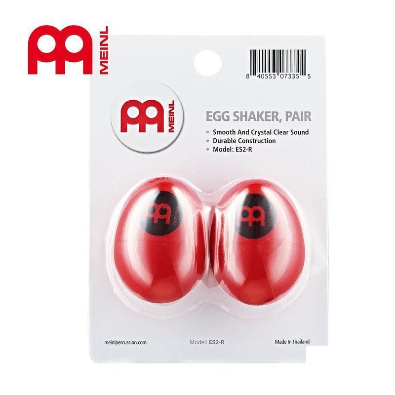 Meinl 德國 MEINL ES2-R 紅色 蛋沙鈴 兩入裝 — 三峽鼓 / 打擊