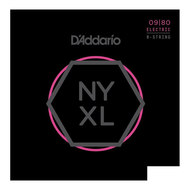 D'Addario D'addario NYXL系列 NYXL0980 8弦電吉他弦 (10-52) — 三峽木吉他 / 民謠吉他