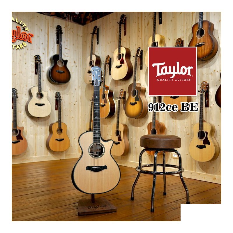Taylor Taylor 912ce BE 木吉他 Builder's Edition 美廠 全單板 TLGF-912-CE-BE — 三峽木吉他 / 民謠吉他