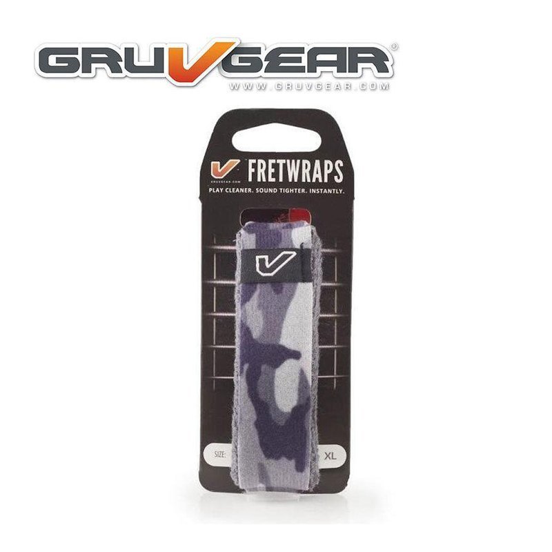 悶音束帶 Gruv Gear FretWrap 白迷彩 S/M/L — 三峽配件 / 週邊