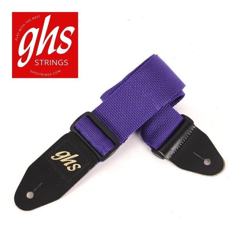 GHS GHS GTR尼龍 紫色吉他背帶 GHOP-A8PURP — 三峽背帶