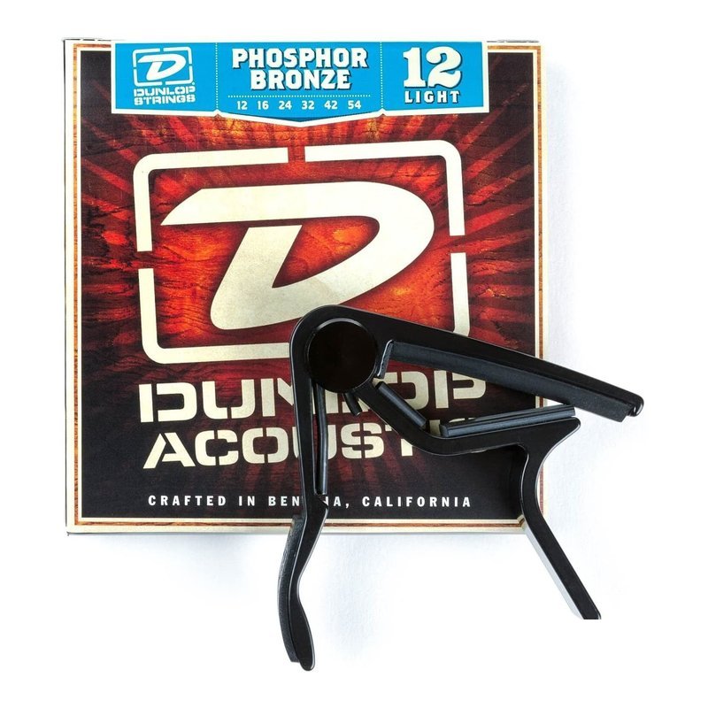 Dunlop DUNLOP 83CBA12 木吉他弦+移調夾推廣組 — 三峽木吉他 / 民謠吉他