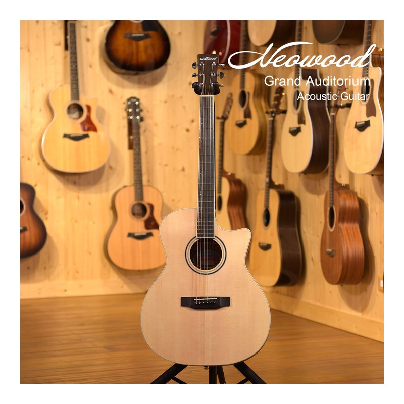 民謠吉他 Neowood 木吉他 Swiftly系列 附琴袋套裝組 SW-GA-1C (GA桶身/缺角) — 三峽吉他 / Bass