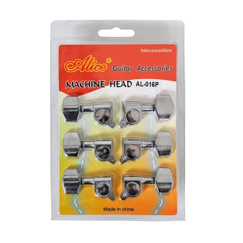 Alice AL-016P 吉他旋鈕 他弦鈕 油壓式鍍銀 (1套6入) — 三峽木吉他 / 民謠吉他