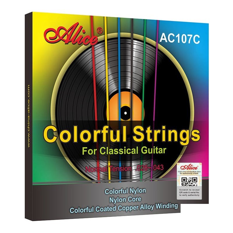 ALICE ALICE AC107C-N 標準張力 彩色古典吉他弦 高級尼龍弦 — 三峽吉他 / Bass