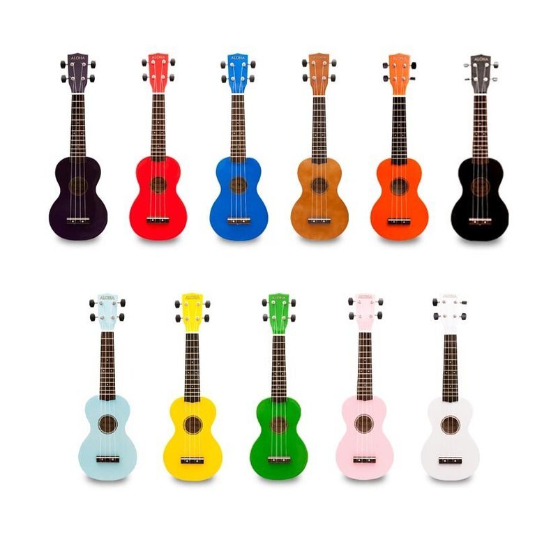 ALOHA ALOHA 烏克麗麗 11色 UKULELE 小吉他 ASU01 — 三峽烏克麗麗