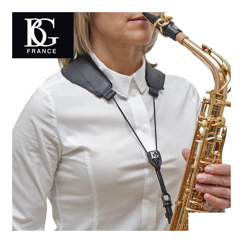 法國BG 法國BG S70SH薩克斯風吊帶 (中音/次中音SAX) — 三峽木管樂器