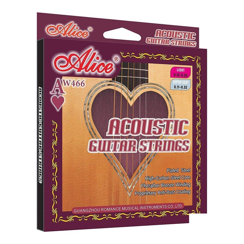 ALICE ALICE AW466 木吉他弦 民謠吉他弦 低音渾厚穩定 整體泛音飽滿 — 三峽吉他 / Bass