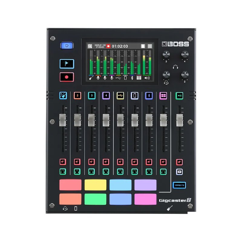 BOSS BOSS / Gigcaster 8 8軌 USB-C直播錄音介面 — 三峽錄音