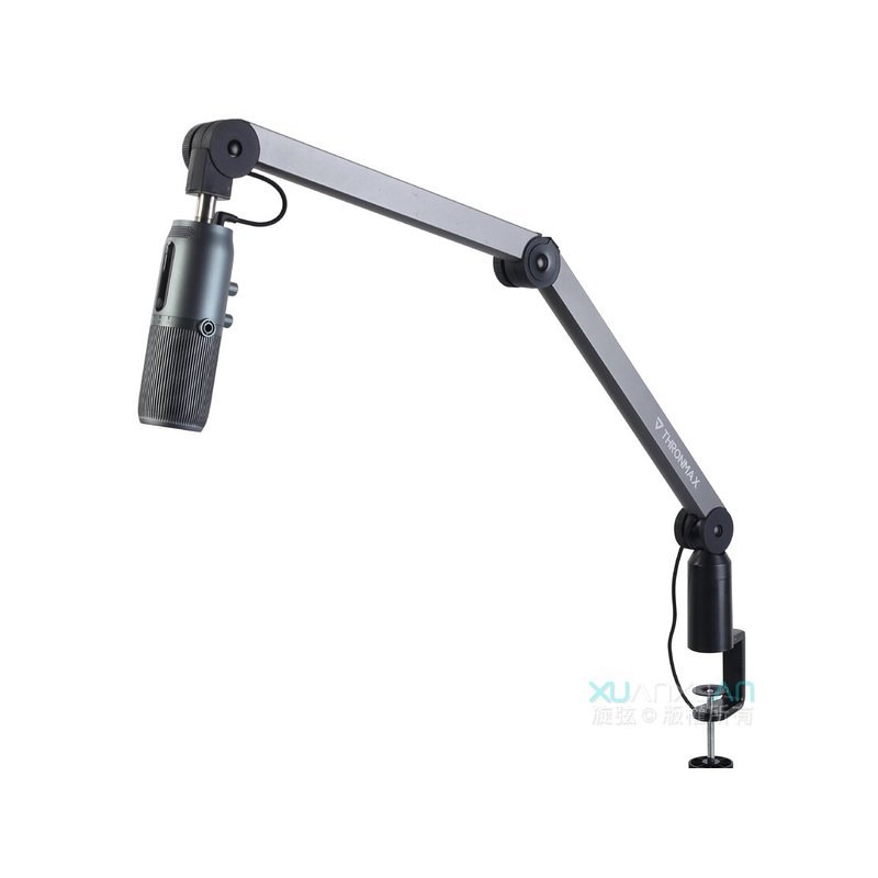 Thronmax 銀之助-隱線桌邊架 (XLR/USB) 兼容所有標準減震架 麥克風架 — 三峽麥克風