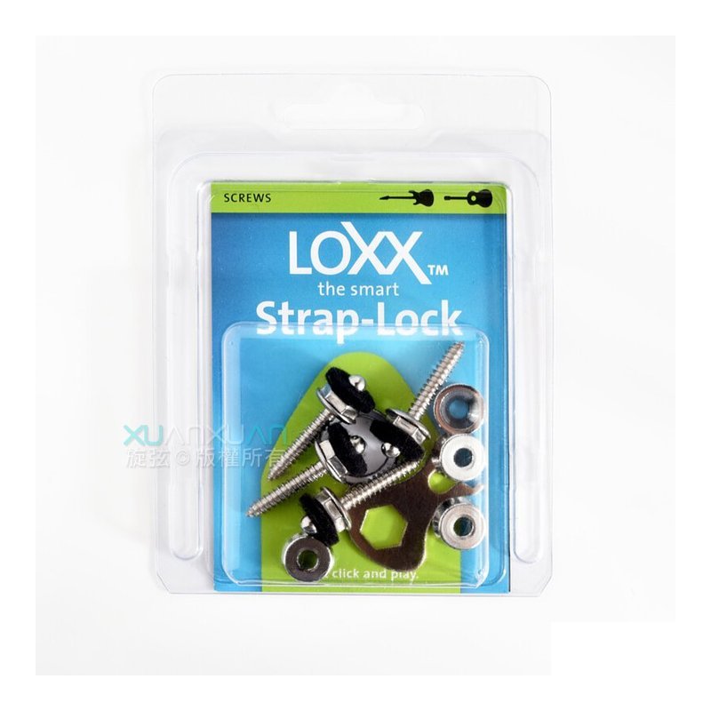 德製 Loxx 安全釦 雙琴擴充組 (無Loxx也可用) STL-22MM-4-SV — 三峽配件 / 週邊