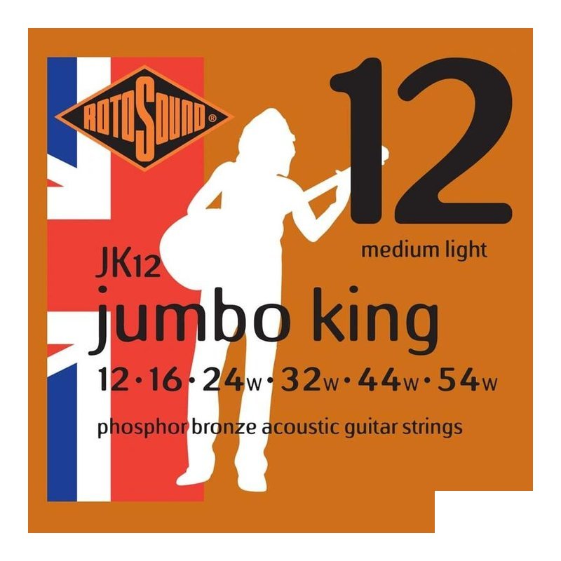 英國ROTOSOUND 英國ROTOSOUND JK12 (12-54) 磷青銅 木吉他弦 旋弦公司貨 — 三峽木吉他 / 民謠吉他