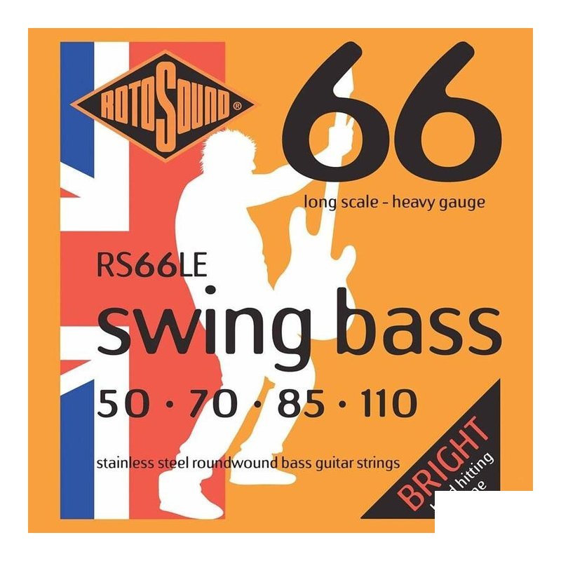 英國ROTOSOUND 英國ROTOSOUND RS66LE (50-110) 電貝斯弦 不銹鋼 旋弦公司貨 — 三峽木吉他 / 民謠吉他