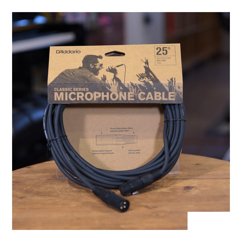 PLANET PLANET WAVES PW-CMIC-25 麥克風線 25呎 — 三峽麥克風