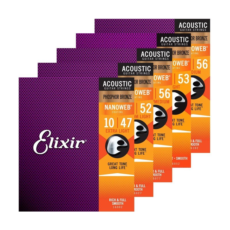 Elixir 美國 Elixir 磷青銅 木吉他弦 16002 16027 16052 16077 16102 16182 — 三峽木吉他 / 民謠吉他