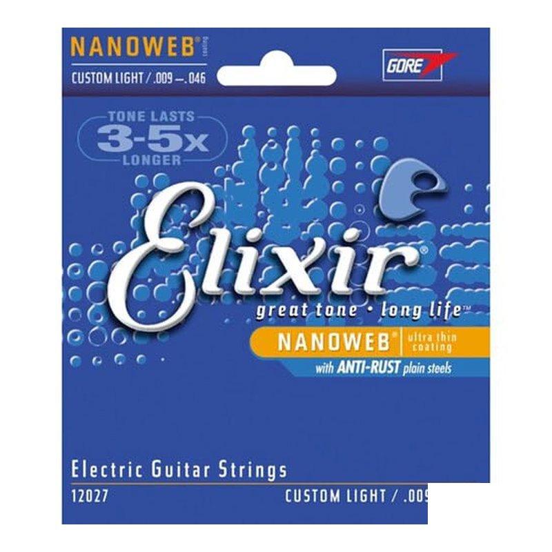 Elixir Elixir 電吉他弦 NANOWEB 包覆 薄膜 12027 (09-46) — 三峽木吉他 / 民謠吉他