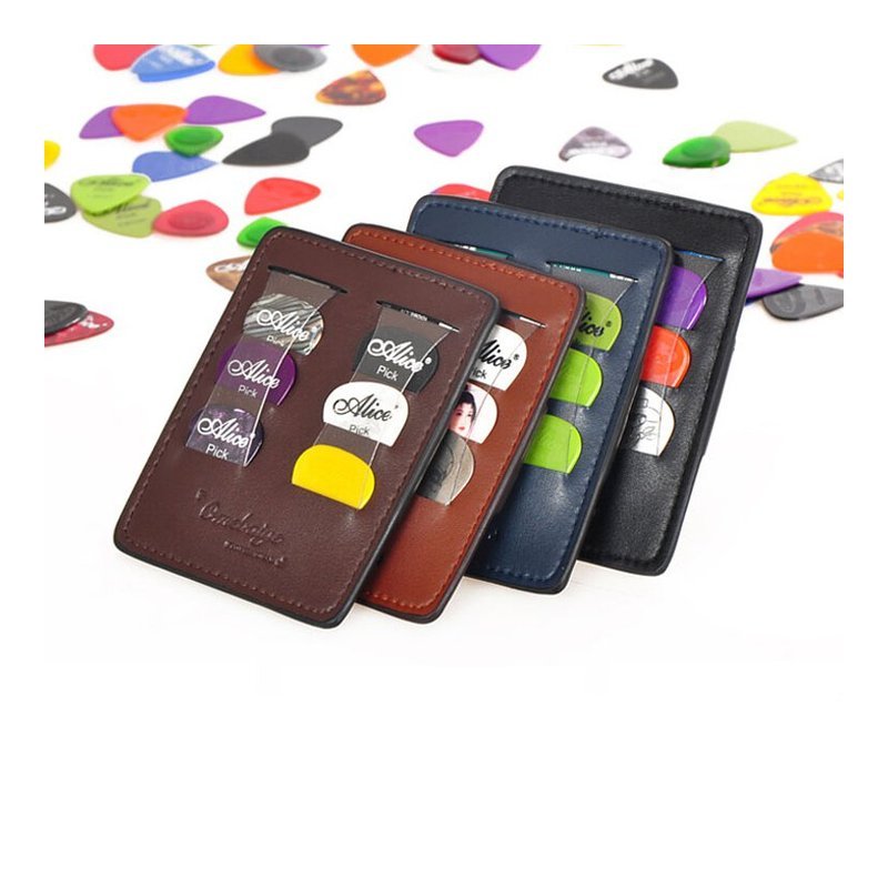 Omebaige BGAC37 高級 彈片 PICK 夾 可裝6片彈片 進口小羊皮 — 三峽配件 / 週邊