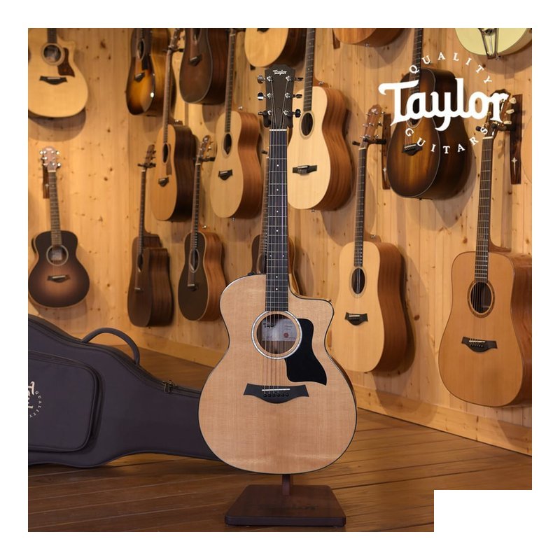 Taylor Taylor 214ce Plus 電木吉他 烘焙雲杉面單 玫瑰木底側 TLGF-214-CE-PLUS — 三峽木吉他 / 民謠吉他