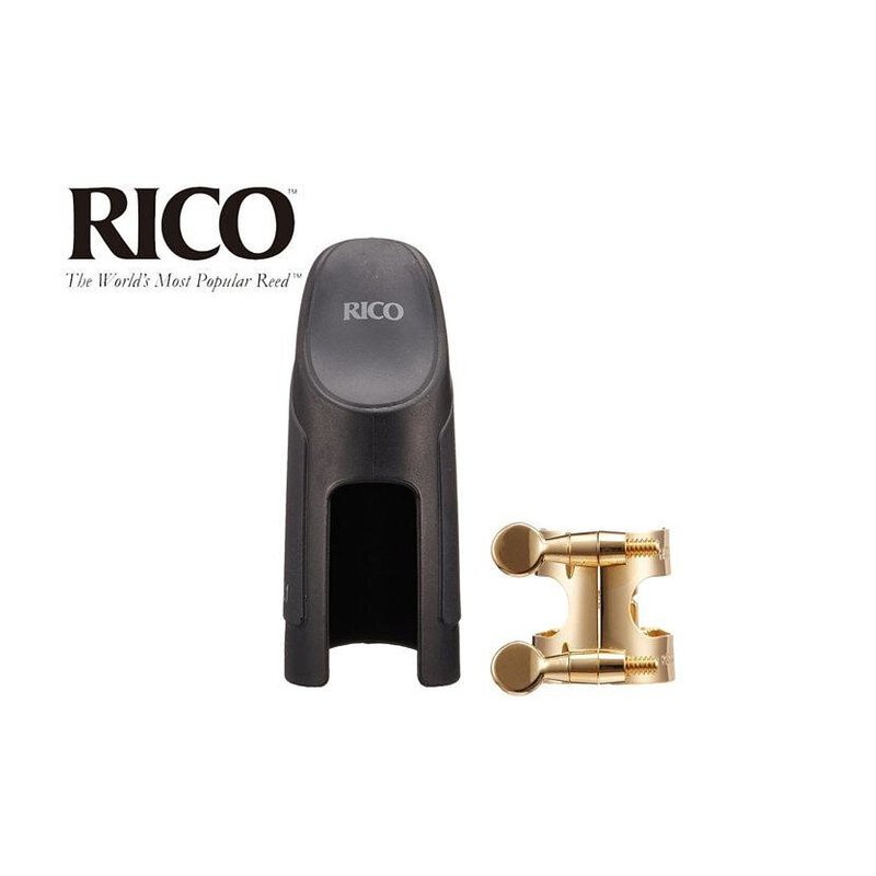HCL1G HCL1G 美國RICO 黑管/豎笛 金色H型金屬束圈+新型吹嘴蓋組 — 三峽吹嘴