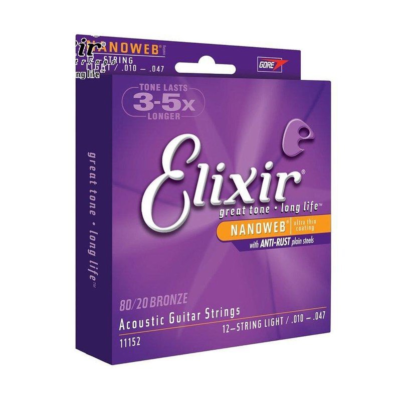 Elixir 美製 Elixir 11152(10-47) 吉他弦 12弦吉他 — 三峽木吉他 / 民謠吉他