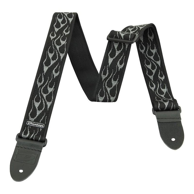 美國Dunlop 吉他背帶 Flambe 灰色火燄 D38-11GY 肩帶 — 三峽配件 / 週邊