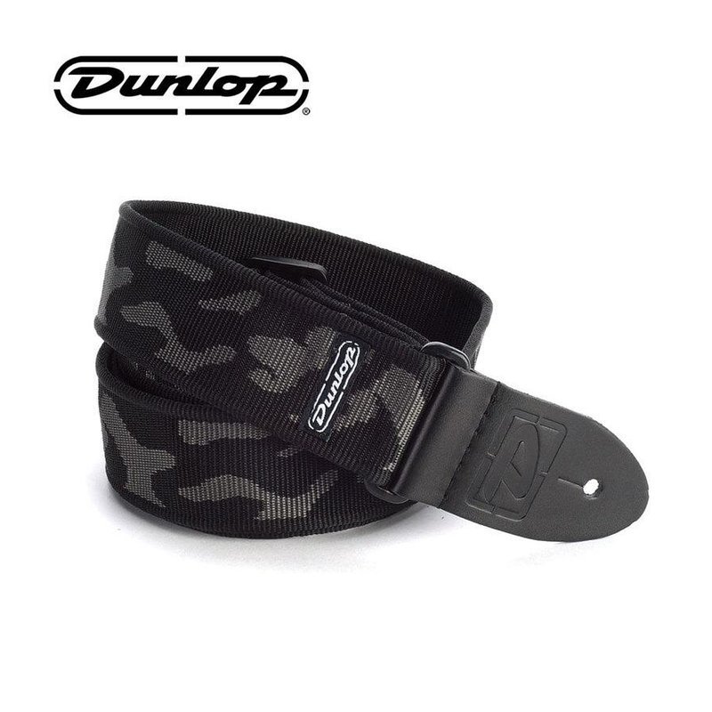 美國Dunlop 吉他背帶 Cammo 灰色迷彩 D38-10GY肩帶 — 三峽配件 / 週邊