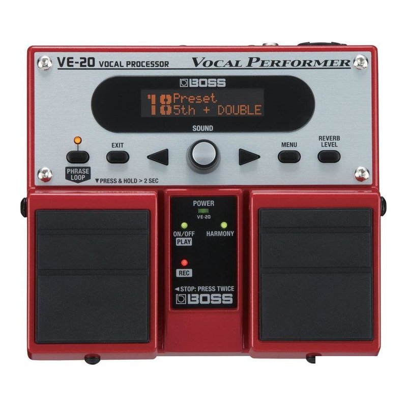 BOSS 人聲效果器 雙踏板 BOSS VE-20 循環樂句 — 三峽效果器