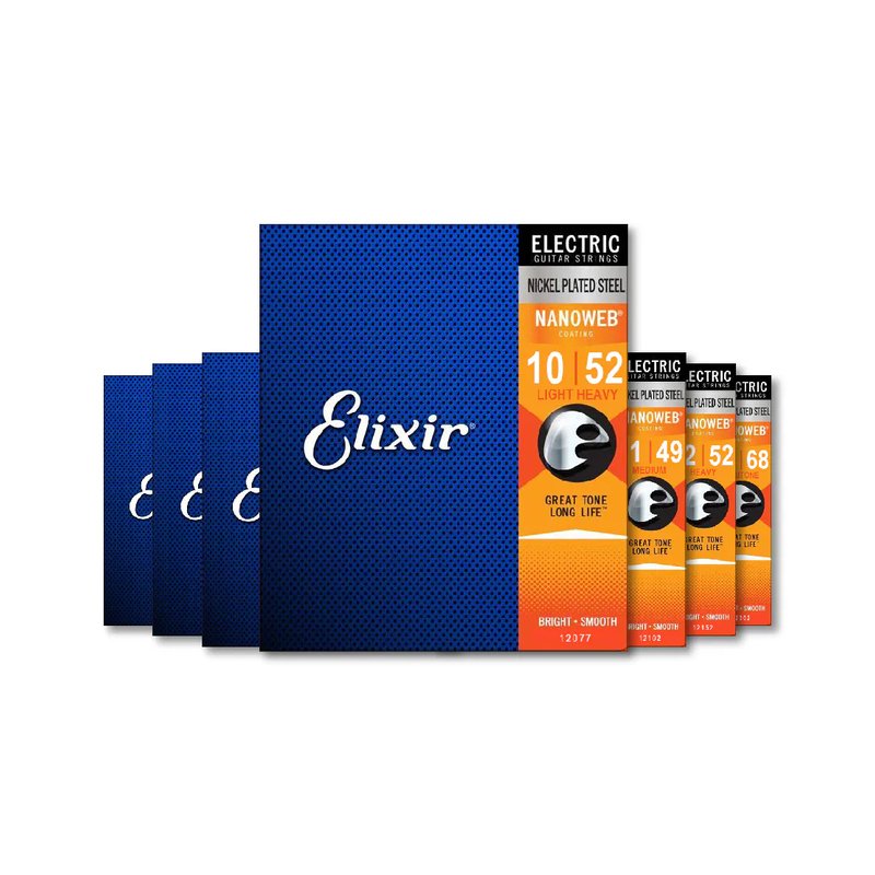 Elixir Elixir / Nanoweb 薄覆膜 電吉他弦 — 三峽吉他 / Bass