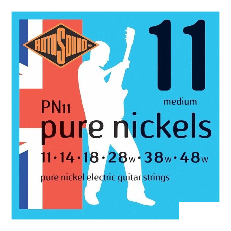 英國ROTOSOUND 英國ROTOSOUND PN11 (11-48) 純鎳電吉他弦 旋弦公司貨 — 三峽木吉他 / 民謠吉他
