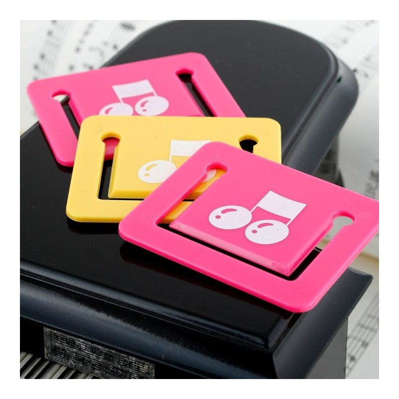 台製 NC029 方型譜夾(3入/組) 書籤夾 音樂 招生 音樂教室 — 三峽配件 / 週邊