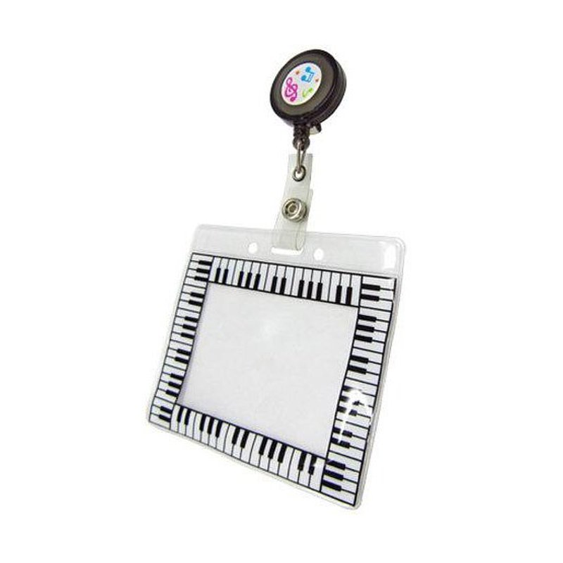 台製 TA4518M 識別證套 音樂鍵盤風 識別套+溜溜球萬用夾 — 三峽鍵盤 / 鋼琴