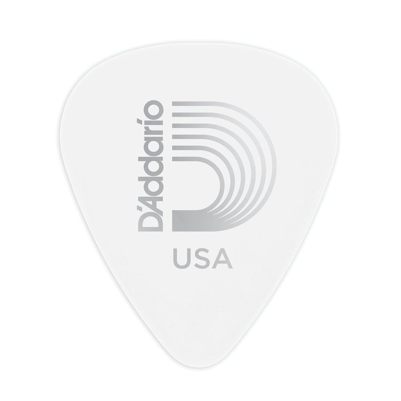 D'Addario 彈片 白賽璐標準型 撥片 1CWH (5入) 美製 1CWH2/1CWH4/1CWH6 — 三峽Pick