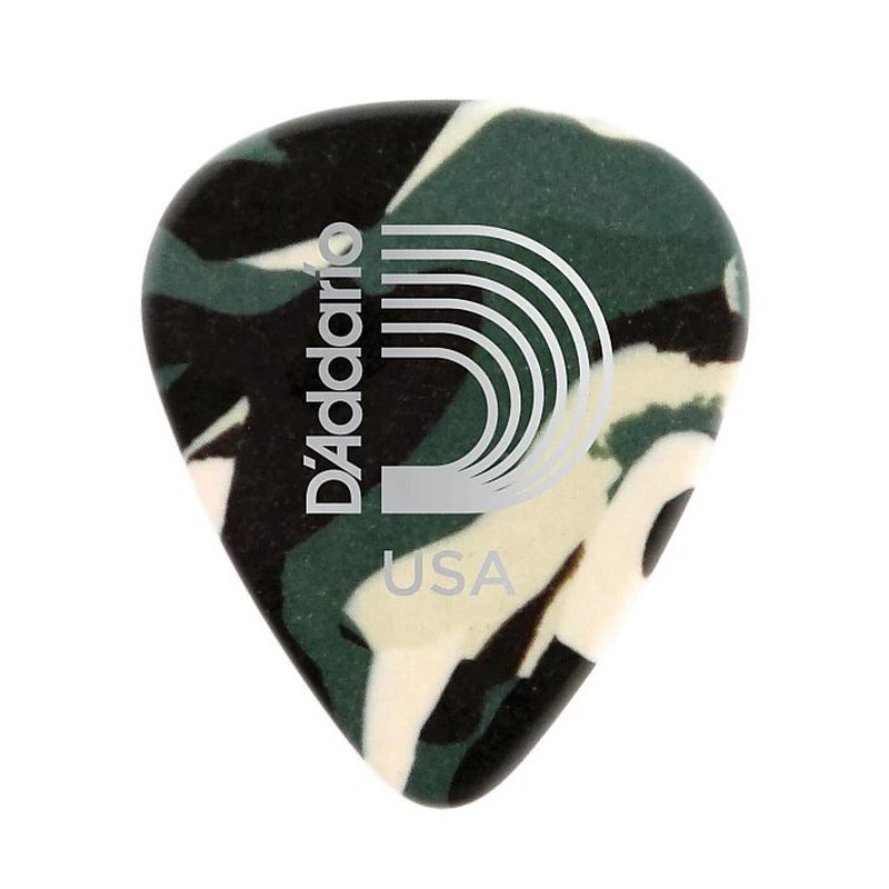 D'Addario D'Addario 彈片 迷彩標準型 撥片 1CCF (5入) 美製 1CCF2/1CCF4 /1CCF6 — 三峽Pick
