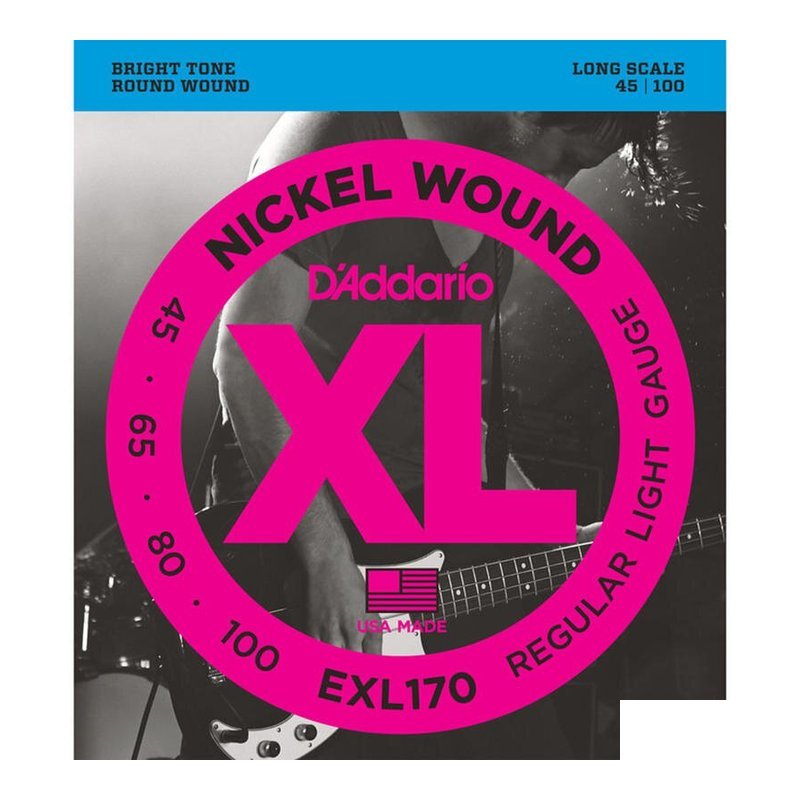 D'Addario D'Addario EXL170 四弦貝斯弦 45-100 貝士弦 BASS弦 — 三峽木吉他 / 民謠吉他