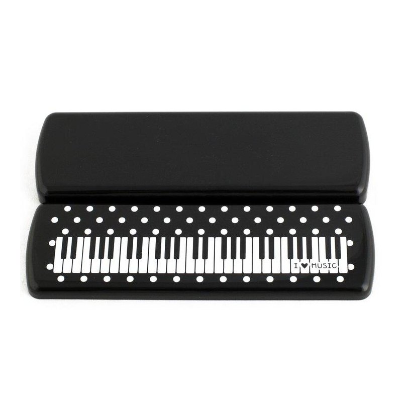 台製 OP210A鉛筆盒 圓點鍵盤風格鉛筆盒 公司貨 附發票 — 三峽鍵盤 / 鋼琴